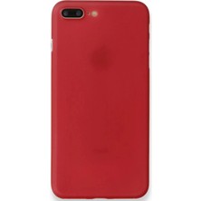 Durukar®  iPhone 8 Plus Kılıf Pp Ultra Ince Kapak - Kırmızı