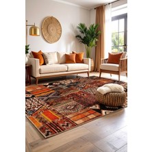 Cos.kim Dekoratif Halı Kaymaz Taban  Leke Tutmaz Yıkanabilir Kilim Özel Ölçü Salon Halısı 3046