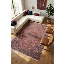 Cos.kim Dekoratif Halı Kaymaz Taban  Leke Tutmaz Yıkanabilir Kilim Özel Ölçü Salon Halısı 3042