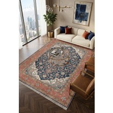 Cos.kim Dekoratif Halı Kaymaz Taban  Leke Tutmaz Yıkanabilir Kilim Özel Ölçü Salon Halısı 3041