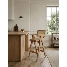 Kleinhaus Furniture Sofia Ahşap Bar Sandalyesi, Klasik Tasarım