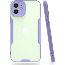 Durukar®  iPhone 12 Kılıf Platin Silikon - Lila