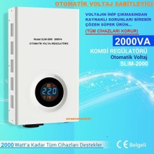 Ucuzcu Market 2000-VA Voltaj Sabitleyici Otomatik Olarak Tüm Cihazları Korur (Kombi-Asansör-Elektrikli Aletler-Tıbbi Cihaz-Bilgisayar)