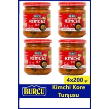 Burcu Kimchi Fermente Kore Turşusu 200 gr x 4 Adet