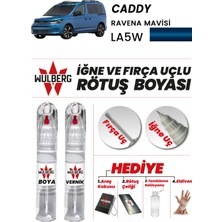 Wulberg Volkswagen Caddy Ravena Mavisi LA5W Rötuş Boya 25 ml + Vernik Iğne & Fırça Uçlu Kalıcı Çizik Giderici