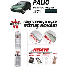 Wulberg Fiat Palio Petrol Yeşili 471 Rötuş Boya 25 ml Iğne & Fırça Uçlu Kalıcı Çizik Giderici