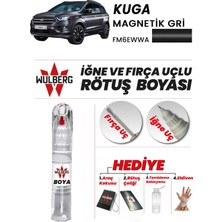 Wulberg Ford Kuga Magnetik Gri FM6EWWA Rötuş Boya 25 ml Iğne & Fırça Uçlu Kalıcı Çizik Giderici