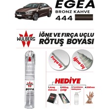 Wulberg Fiat Egea Bronz Kahve 444 Rötuş Boya 25 ml Iğne & Fırça Uçlu Kalıcı Çizik Giderici Rutuş