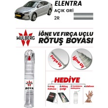 Wulberg Hyundai Elantra Açık Gri 2r Rötuş Boya 25 ml Iğne & Fırça Uçlu Kalıcı Çizik Giderici
