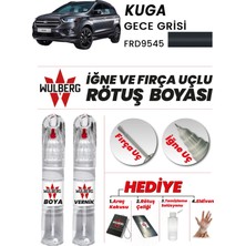 Wulberg Ford Kuga Gece Grisi 9545 Rötuş Boya 25 ml + Vernik Iğne & Fırça Uçlu Kalıcı Çizik Giderici