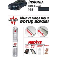 Wulberg Opel Insignia Retro Mavi 168 Rötuş Boya 25 ml Iğne & Fırça Uçlu Kalıcı Çizik Giderici