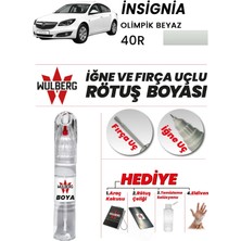 Wulberg Opel Insignia Olimpik Beyaz 40R Rötuş Boya 25 ml Iğne & Fırça Uçlu Kalıcı Çizik Giderici