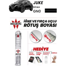 Wulberg Nissan Juke Siyah Gn0 Rötuş Boya 25 ml Iğne & Fırça Uçlu Kalıcı Çizik Giderici