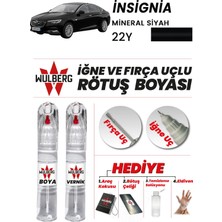 Wulberg Opel Insignia Mineral Siyah 22Y Rötuş Boya 25 ml + Vernik Iğne & Fırça Uçlu Kalıcı Çizik Giderici