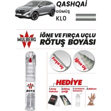 Wulberg Nissan Qashqai Gümüş Kl0 Rötuş Boya 25 ml Iğne & Fırça Uçlu Kalıcı Çizik Giderici