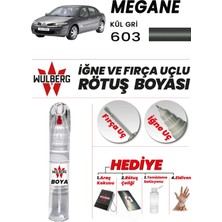 Wulberg Renault Megane Kül Gri 603 Rötuş Boya 25 ml Iğne & Fırça Uçlu Kalıcı Çizik Giderici
