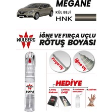 Wulberg Renault Megane Kül Beji Hnk Rötuş Boya 25 ml Iğne & Fırça Uçlu Kalıcı Çizik Giderici