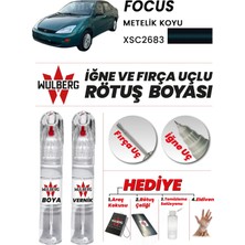 Wulberg Ford Focus Metelik Koyu 2683 Rötuş Boya 25 ml + Vernik Iğne & Fırça Uçlu Kalıcı Çizik Giderici