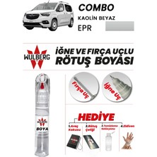 Wulberg Opel Combo Kaolin Beyaz Epr Rötuş Boya 25 ml Iğne & Fırça Uçlu Kalıcı Çizik Giderici