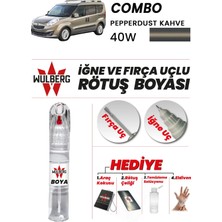 Wulberg Opel Combo Pepperdust Kahve 40W Rötuş Boya 25 ml Iğne & Fırça Uçlu Kalıcı Çizik Giderici