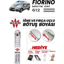Wulberg Fiat Fiorino 612 Mistik Gri Rötuş Boya 25 ml Iğne & Fırça Uçlu Kalıcı Çizik Giderici