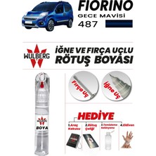Wulberg Fiat Fiorino Gece Mavisi 487 Rötuş Boya 25 ml Iğne & Fırça Uçlu Kalıcı Çizik Giderici