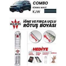 Wulberg Opel Combo Kiama Mavi Kjw Rötuş Boya 25 ml Iğne & Fırça Uçlu Kalıcı Çizik Giderici