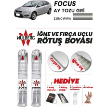 Wulberg Ford Focus Aytozu Gri Zjıncwwa Rötuş Boya 25 ml + Vernik Iğne & Fırça Uçlu Kalıcı Çizik Giderici