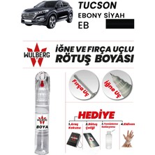Wulberg Hyundai Tucson Ebony Siyah Eb Rötuş Boya 25 ml Iğne & Fırça Uçlu Kalıcı Çizik Giderici