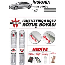 Wulberg Opel Insignia Yıldız Gümüş 147 Rötuş Boya 25 ml + Vernik Iğne & Fırça Uçlu Kalıcı Çizik Giderici
