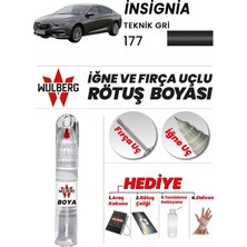 Wulberg Opel Insignia Teknik Gri 177 Rötuş Boya 25 ml Iğne & Fırça Uçlu Kalıcı Çizik Giderici