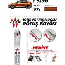 Wulberg Volkswagen T-Cross Trop Turuncu LP2Y Rötuş Boya 25 ml Iğne & Fırça Uçlu Kalıcı Çizik Giderici