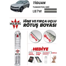 Wulberg Volkswagen Tiguan Tungsten Gri LB7W Rötuş Boya 25 ml Iğne & Fırça Uçlu Kalıcı Çizik Giderici