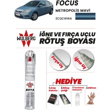 Wulberg Ford Focus Metropolis Mavi 2cqcwwa Rötuş Boya 25 ml Iğne & Fırça Uçlu Kalıcı Çizik Giderici