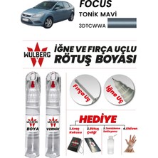 Wulberg Ford Focus Tonik Mavi 3dtcwwa Rötuş Boya 25 ml + Vernik Iğne & Fırça Uçlu Kalıcı Çizik Giderici