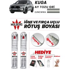 Wulberg Ford Kuga Ay Tozu Gri Zjıncwwa Rötuş Boya 25 ml + Vernik Iğne & Fırça Uçlu Kalıcı Çizik Giderici