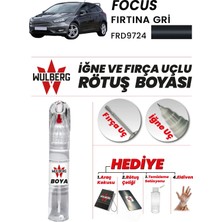 Wulberg Ford Focus Fırtına Gri 9724 Rötuş Boya 25 ml Iğne & Fırça Uçlu Kalıcı Çizik Giderici