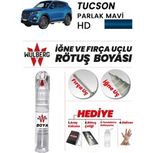 Wulberg Hyundai Tucson Parlak Mavi Hd Rötuş Boya 25 ml Iğne & Fırça Uçlu Kalıcı Çizik Giderici