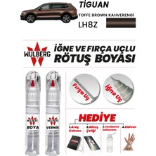 Wulberg Volkswagen Tiguan Toffe Kahve LH8Z Rötuş Boya 25 ml + Vernik Iğne Fırça Uçlu Kalıcı Çizik Giderici