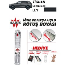 Wulberg Volkswagen Tiguan Uranüs Gri LI7F Rötuş Boya 25 ml Iğne & Fırça Uçlu Kalıcı Çizik Giderici