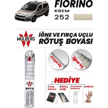 Wulberg Fiat Fiorino Krem 252 Rötuş Boya 25 ml Iğne & Fırça Uçlu Kalıcı Çizik Giderici Rutuş