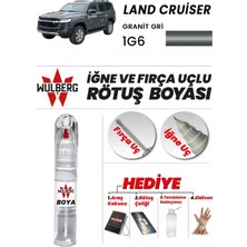 Wulberg Toyota Land Cruiser Granit Gri 1g6 Rötuş Boya 25 ml Iğne & Fırça Uçlu Kalıcı Çizik Giderici