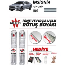 Wulberg Opel Insignia Flip Chip 189 Rötuş Boya 25 ml + Vernik Iğne & Fırça Uçlu Kalıcı Çizik Giderici