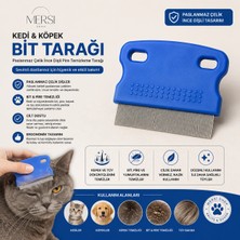 Mersi Shop Kedi Köpek Bit Tarağı Paslanmaz Çelik Ince Dişli Pire Temizleme Tarağı