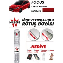 Wulberg Ford Focus Yakut Kırmızı 1933 Rötuş Boya 25 ml Iğne & Fırça Uçlu Kalıcı Çizik Giderici