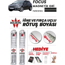Wulberg Ford Focus Magnetik Gri FM6EWWA Rötuş Boya 25 ml + Vernik Iğne & Fırça Uçlu Kalıcı Çizik Giderici
