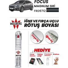 Wulberg Ford Focus Magnum Gri 9712 Rötuş Boya 25 ml Iğne & Fırça Uçlu Kalıcı Çizik Giderici
