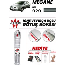 Wulberg Renault Megane Gri 920 Rötuş Boya 25 ml Iğne & Fırça Uçlu Kalıcı Çizik Giderici
