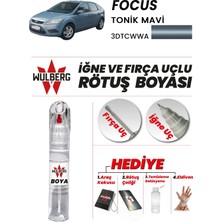 Wulberg Ford Focus Tonik Mavi 3dtcwwa Rötuş Boya 25 ml Iğne & Fırça Uçlu Kalıcı Çizik Giderici