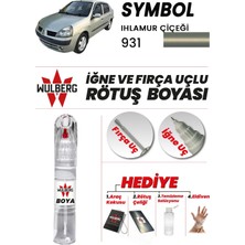 Wulberg Renault Symbol Ihlamur Çiçeği 931 Rötuş Boya 25 ml Iğne & Fırça Uçlu Kalıcı Çizik Giderici